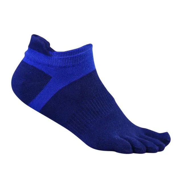 1 pair Sport Outdoor Mens Exercise Socks Cotton Five Toe Socks, Breathable Ankle Socks 39-43