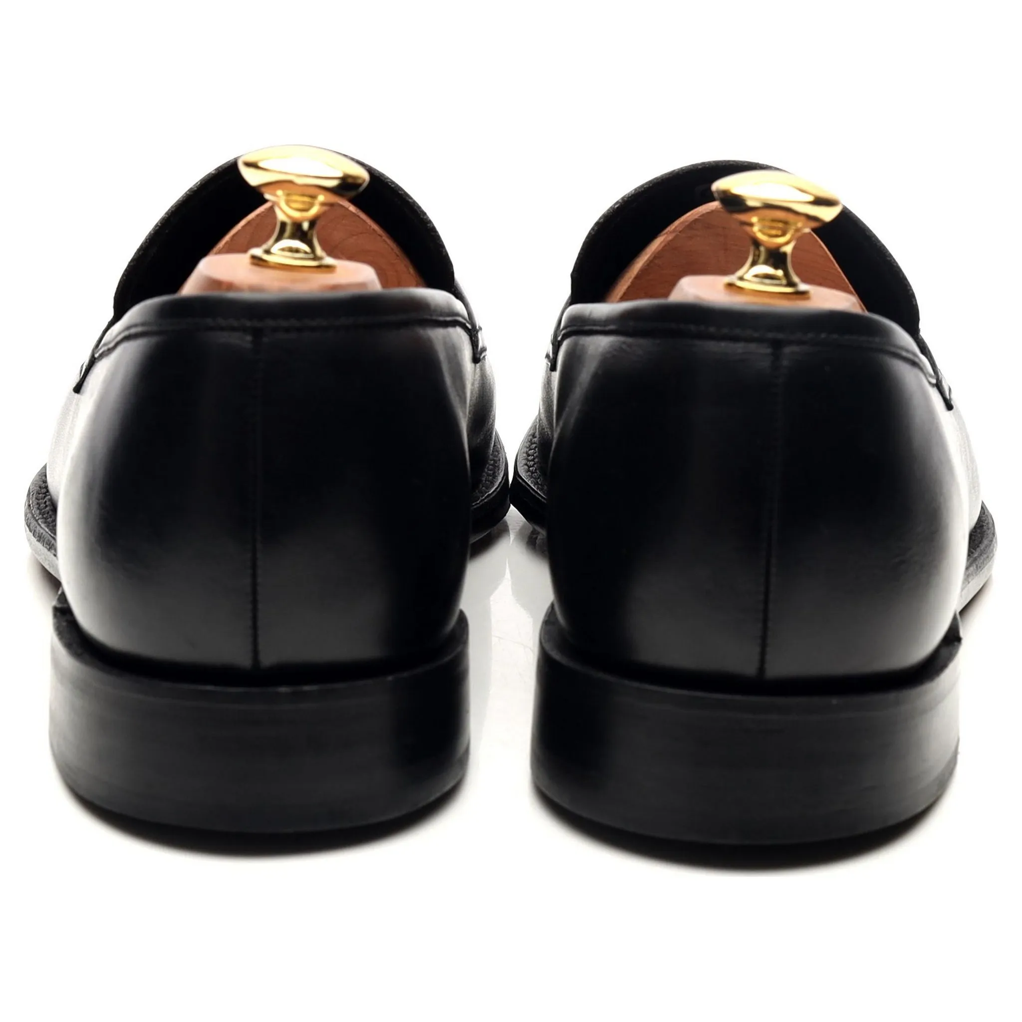 1880 'Whitehall' Black Leather Loafers UK 10 F