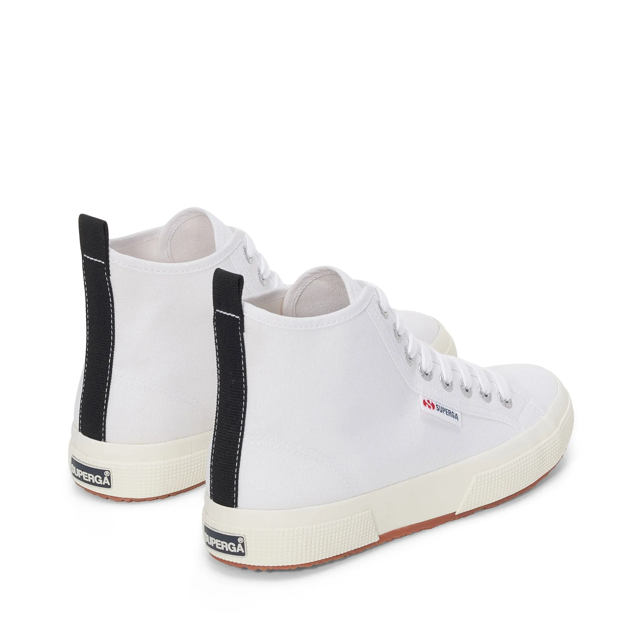 2750 Mid Cotton Sneakers - White Black Avorio