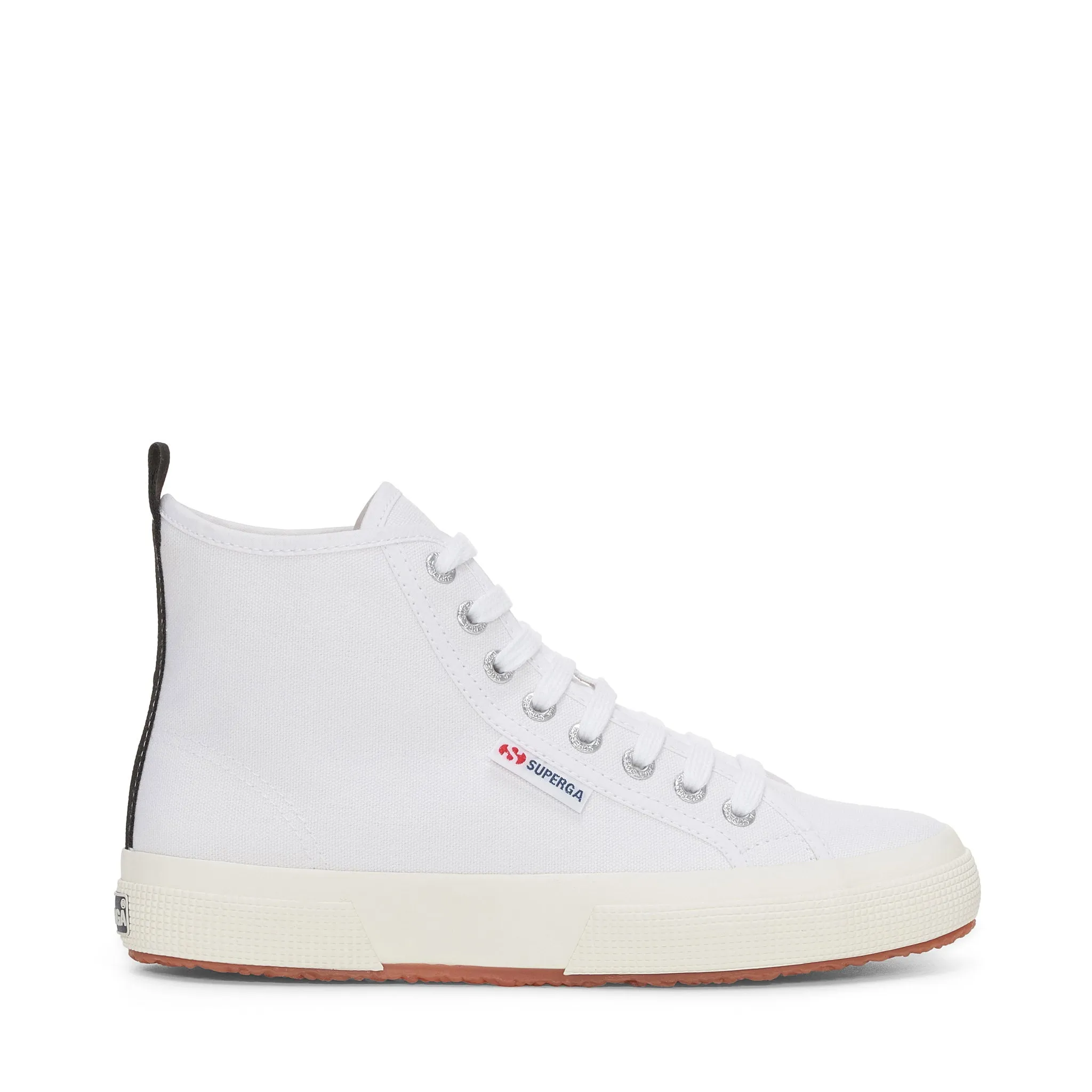 2750 Mid Cotton Sneakers - White Black Avorio