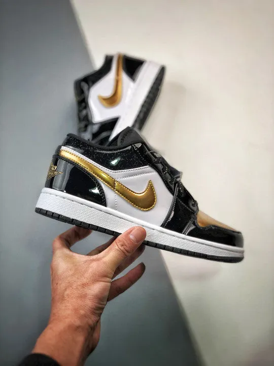 Air Jordan 1 Low ” Copper Toe” Metallic Gold/Black-White