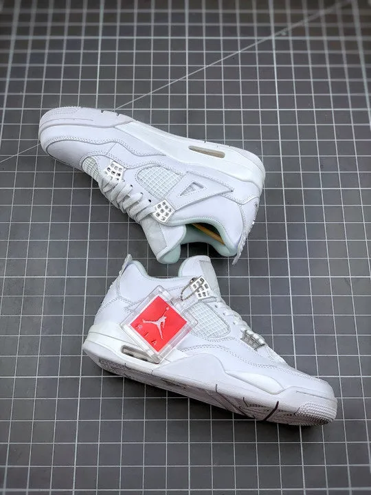 Air Jordan 4 “Pure Money” White/Metallic Silver