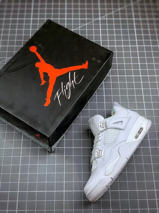 Air Jordan 4 “Pure Money” White/Metallic Silver