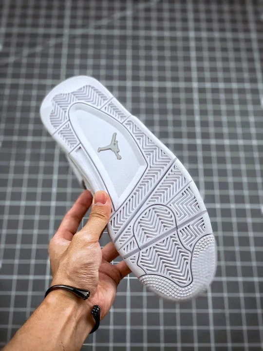 Air Jordan 4 “Pure Money” White/Metallic Silver