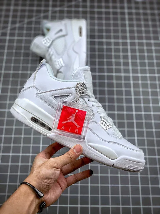 Air Jordan 4 “Pure Money” White/Metallic Silver