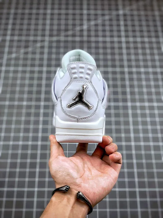 Air Jordan 4 “Pure Money” White/Metallic Silver