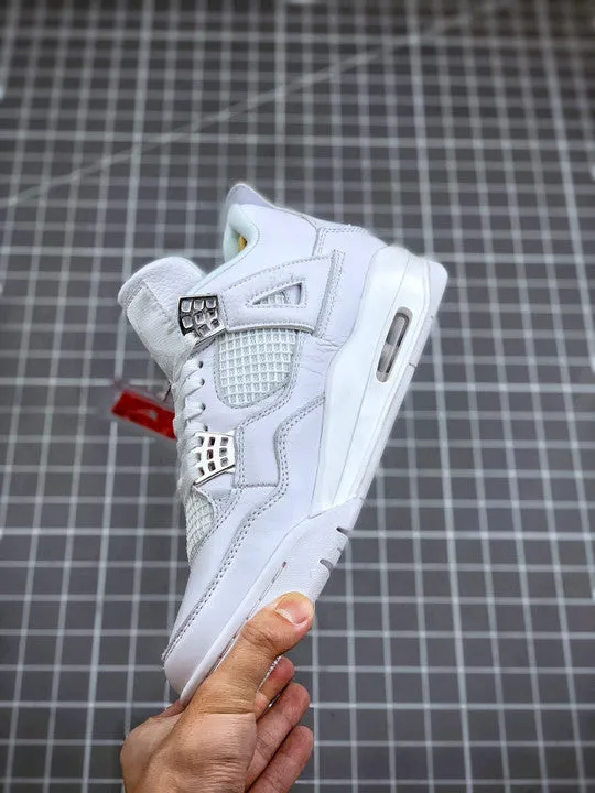 Air Jordan 4 “Pure Money” White/Metallic Silver