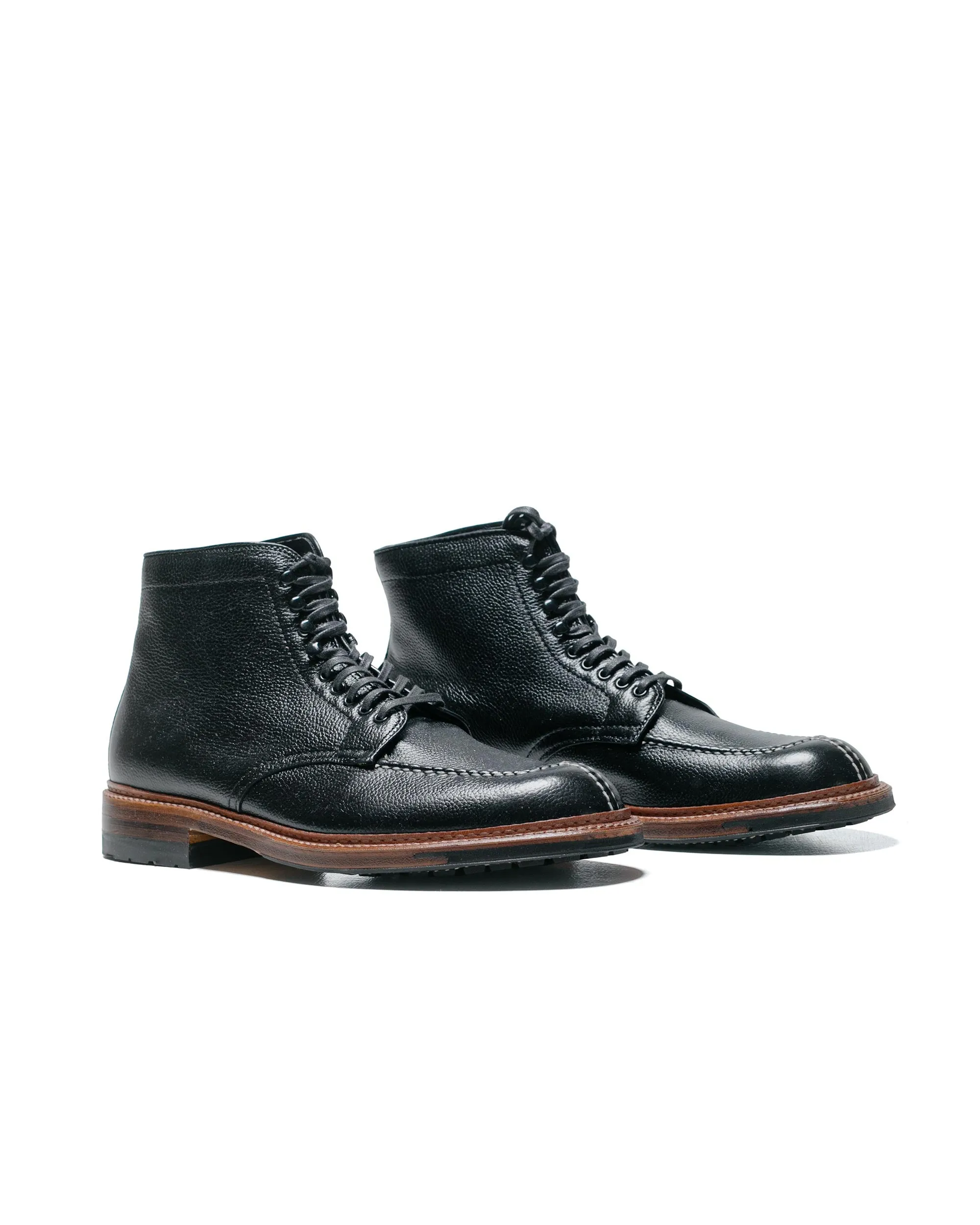 Alden Tanker Boot Black Regina Grain With Commando Sole G7901HC