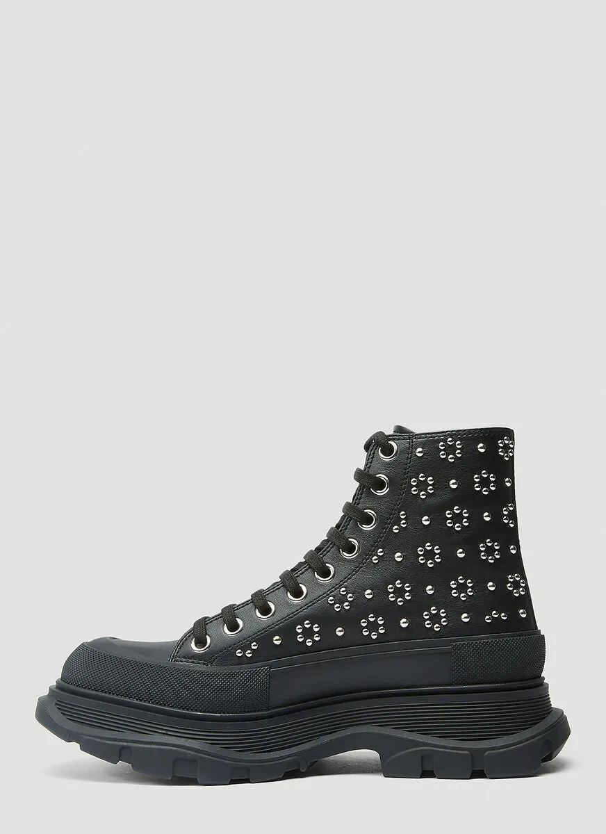 Alexander McQueen Tread Slick Studded Boots