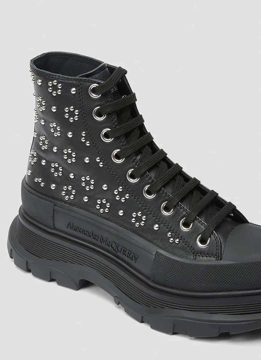 Alexander McQueen Tread Slick Studded Boots