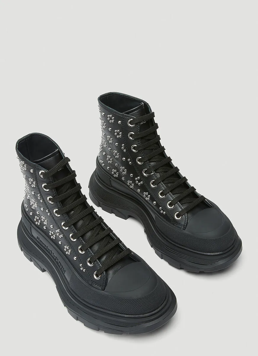 Alexander McQueen Tread Slick Studded Boots