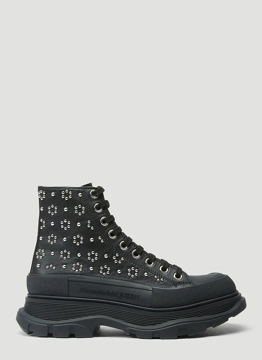 Alexander McQueen Tread Slick Studded Boots