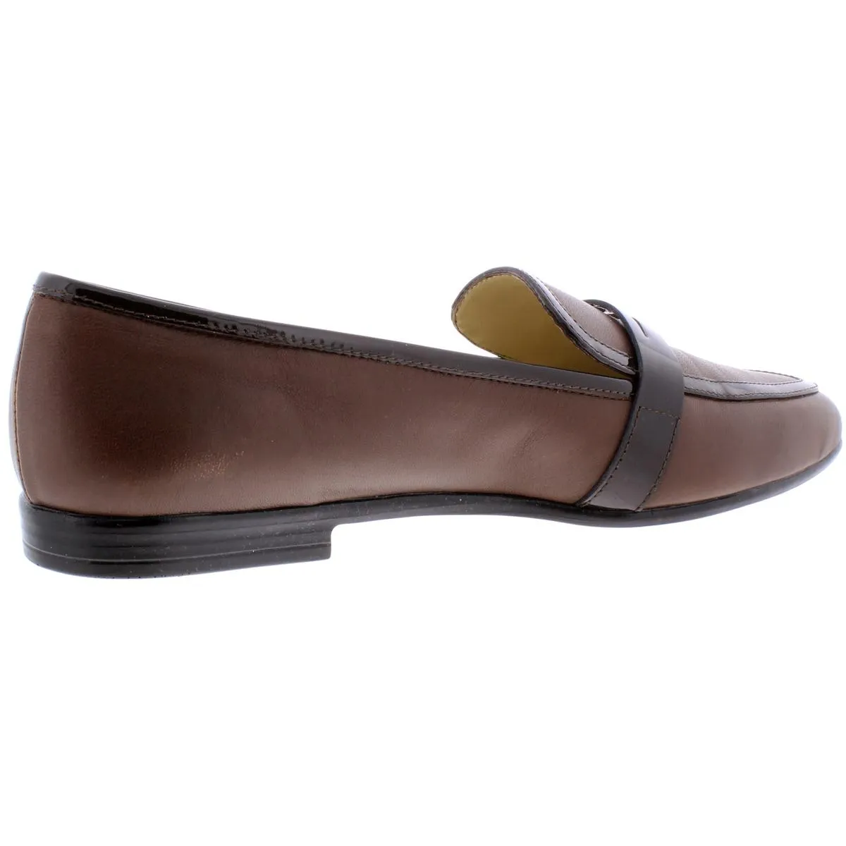 Amalfi by Rangoni Womens Oreste Patent Trim Slip On Penny Loafers