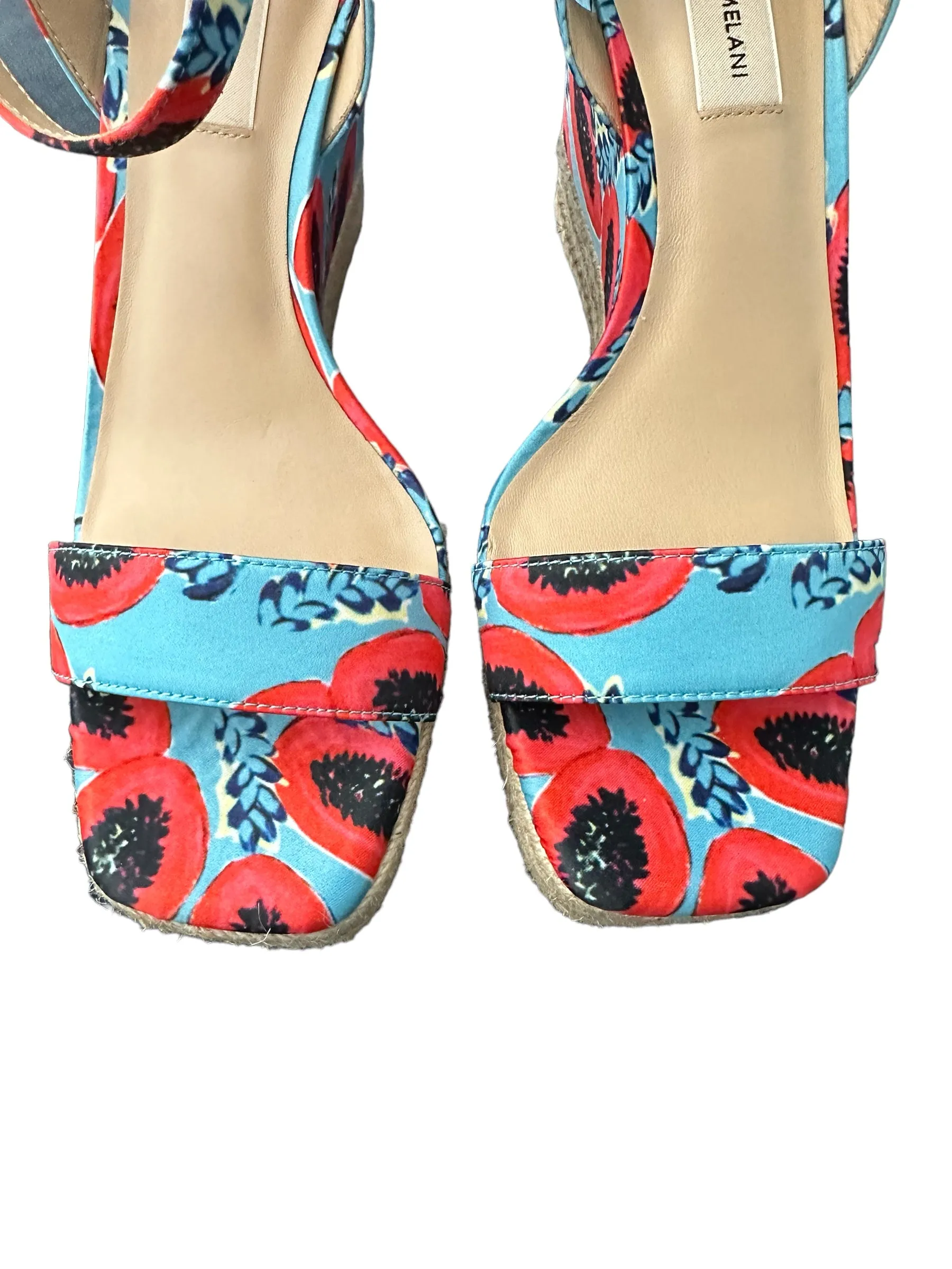 Antonio Melani Madelle Printed Ankle Strap Espadrille Platform Wedges