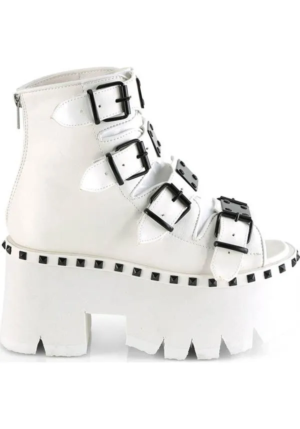 ASHES-70 [White] | PLATFORM SANDALS [PREORDER]