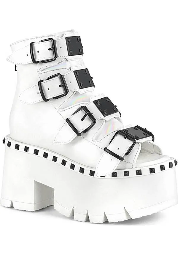 ASHES-70 [White] | PLATFORM SANDALS [PREORDER]