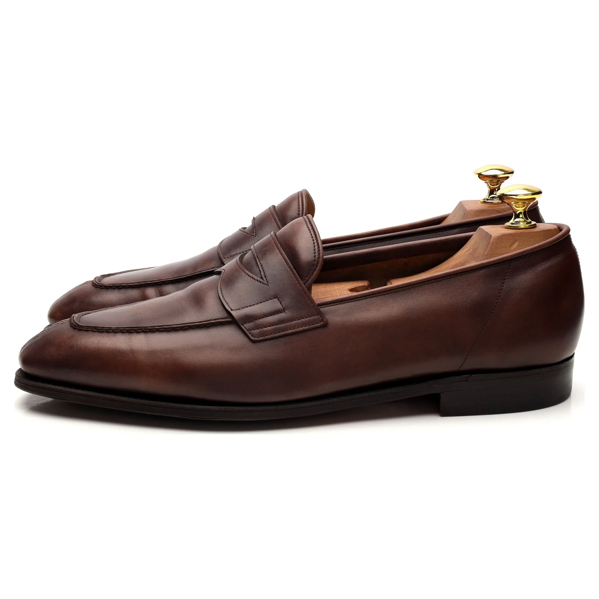 'Ashley' Brown Museum Leather Loafers UK 8.5 E