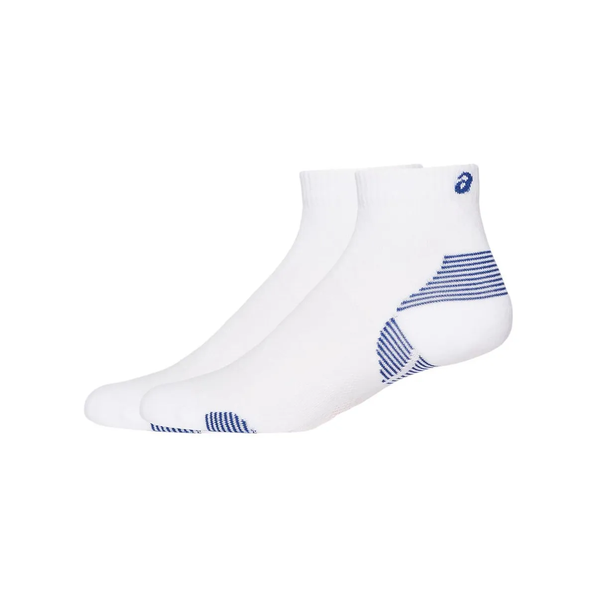 Asics 2PPK Cushion Run Socks White Blue