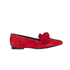 Ateliers Thea Cherry Suede Leather Slip on $184.98