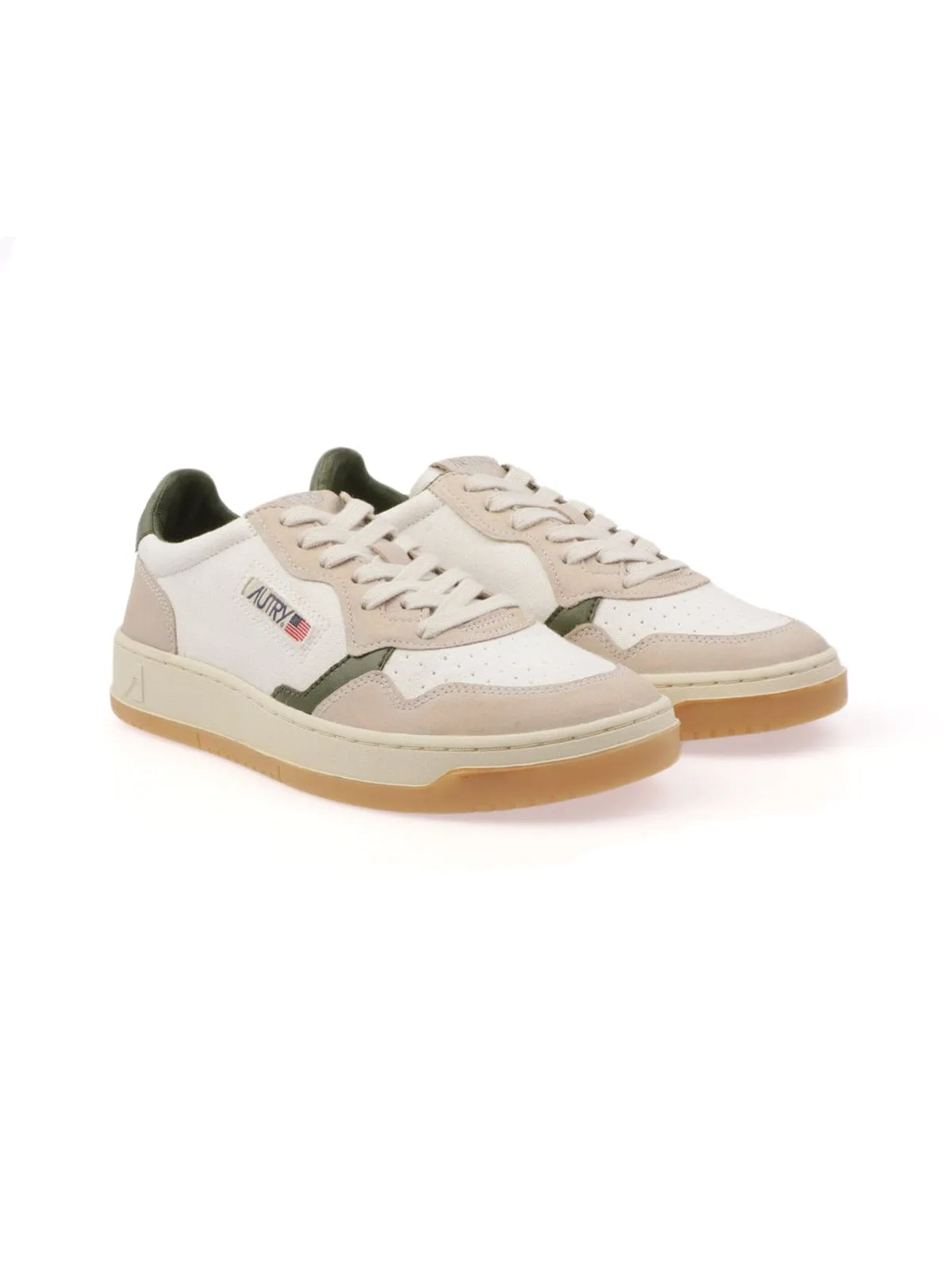 Autry Medalist Low Man Canvas Sand White Cyprs