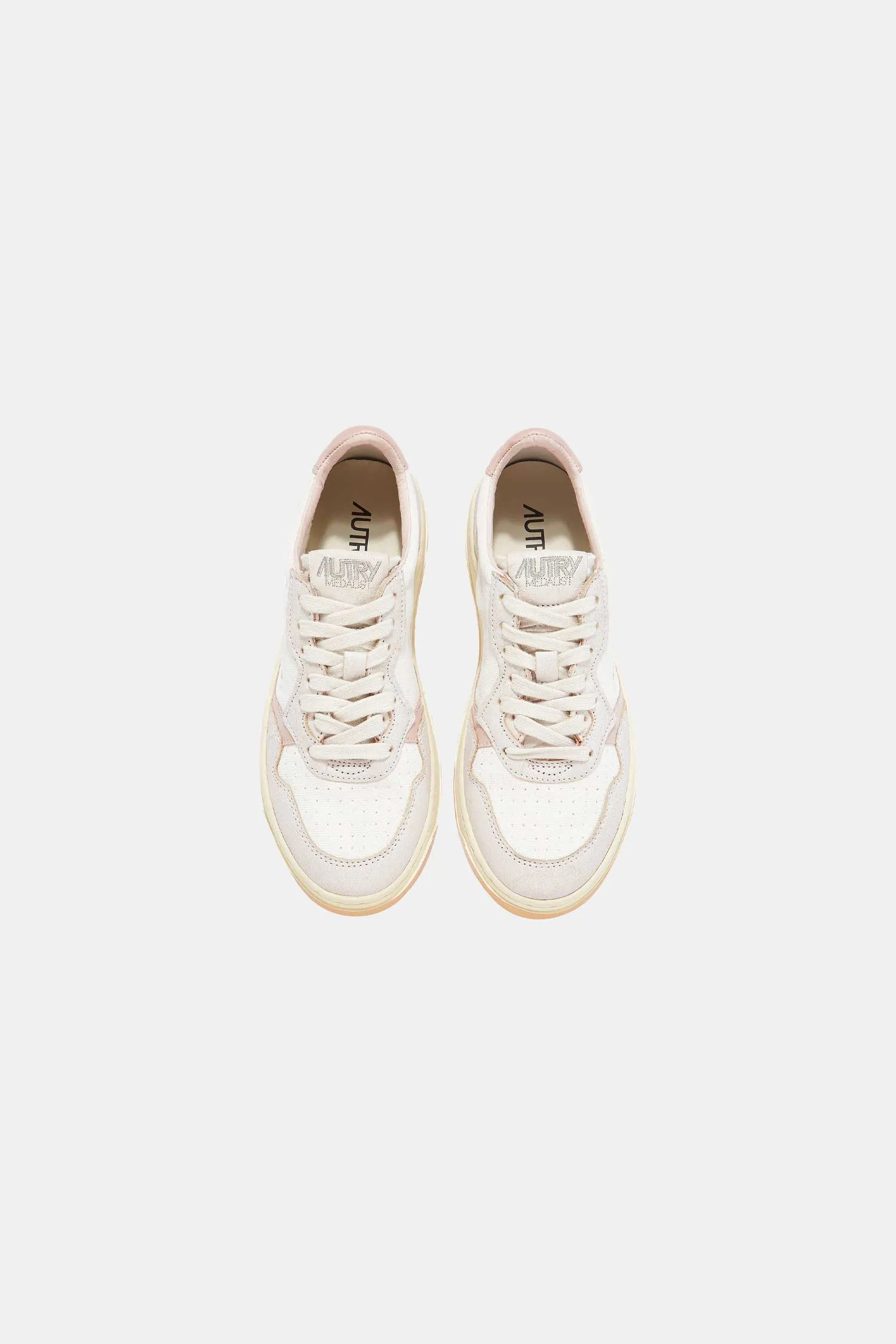 AUTRY: MEDALIST LOW WHITE/PINK