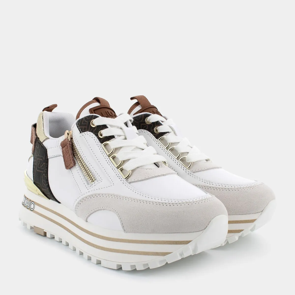 BA4057PX454S3179MAXI WONDER 72OFF WHITE-BROWN- SNEAKERS