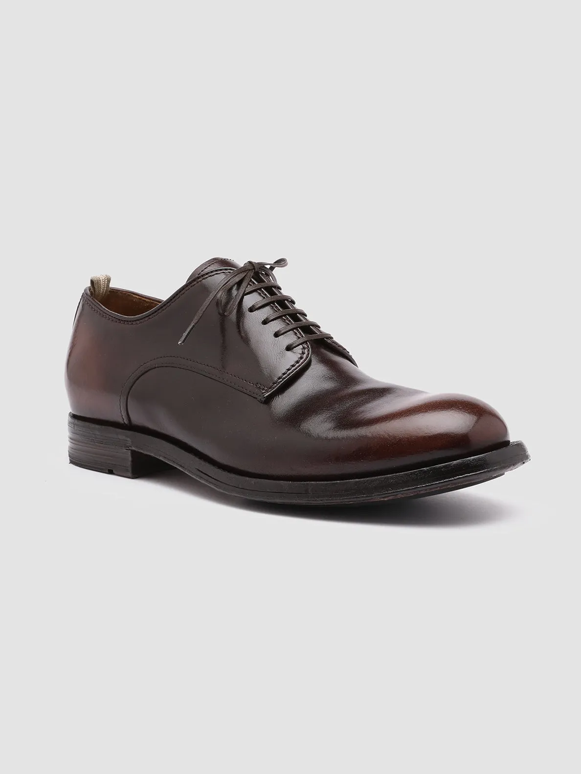 BALANCE 001 - Brown Leather Derby Shoes