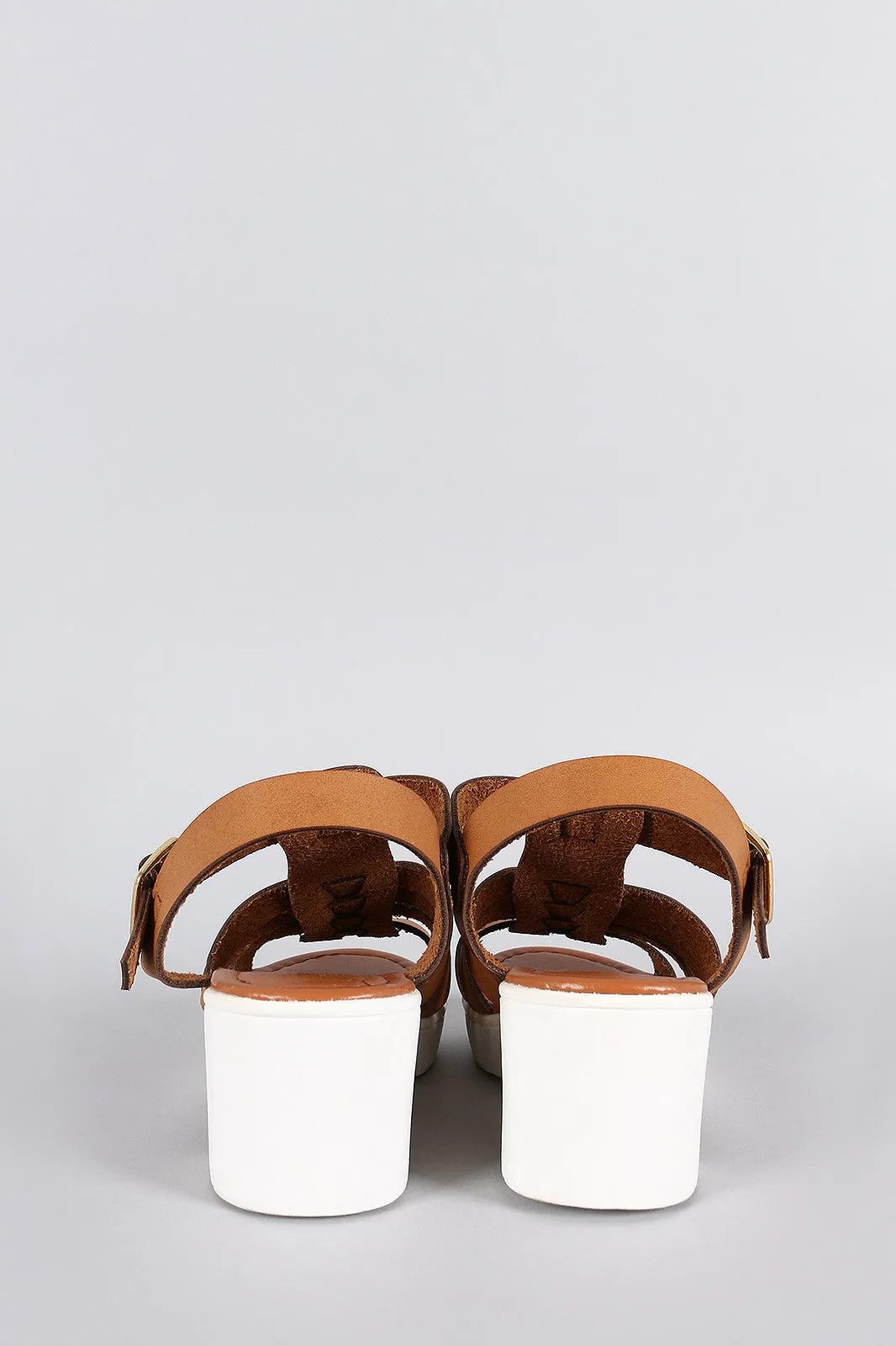 Bamboo Strappy Fisherman Platform Sandal