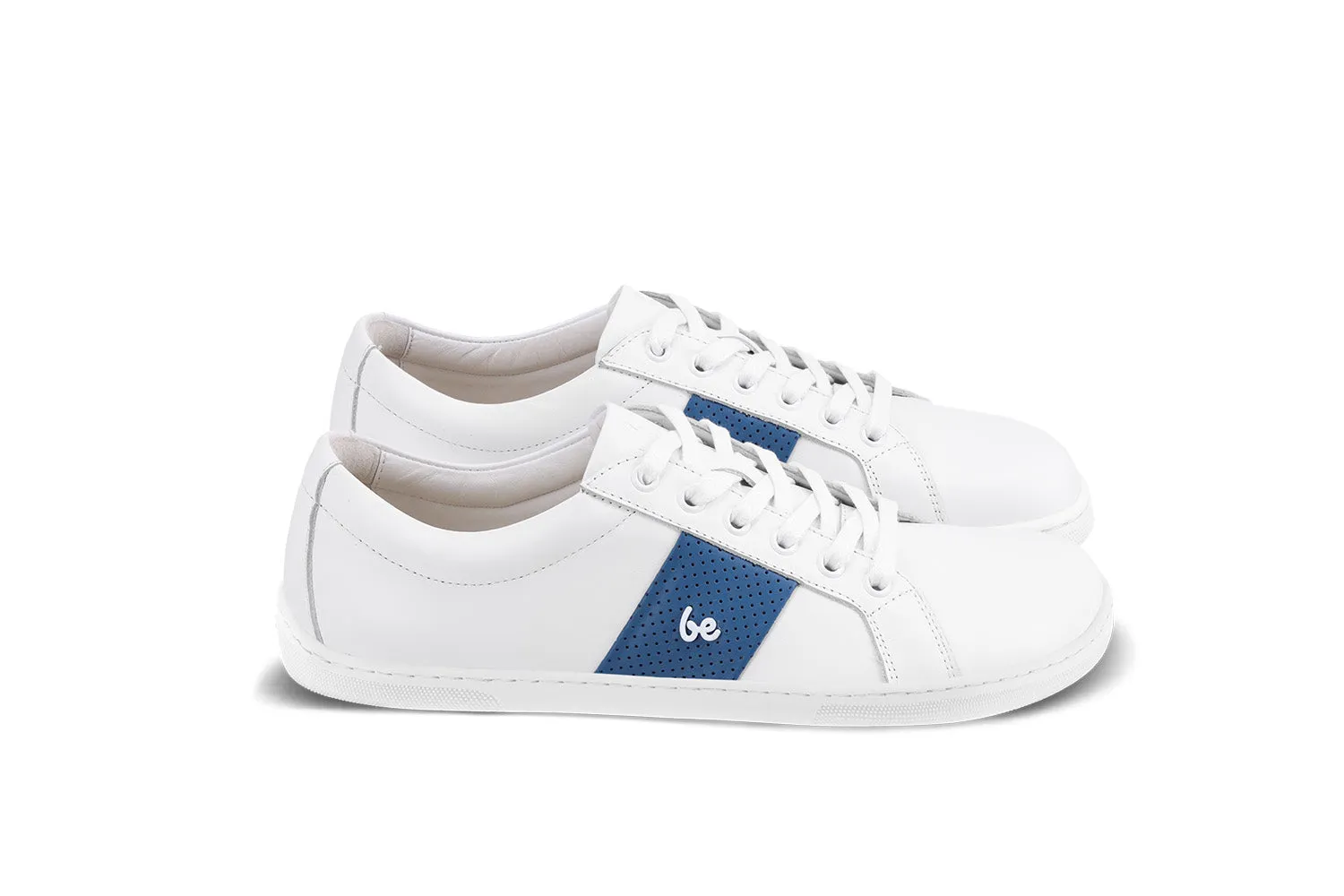 Barefoot Sneakers Be Lenka Elite - White & Dark Blue CLEARANCE