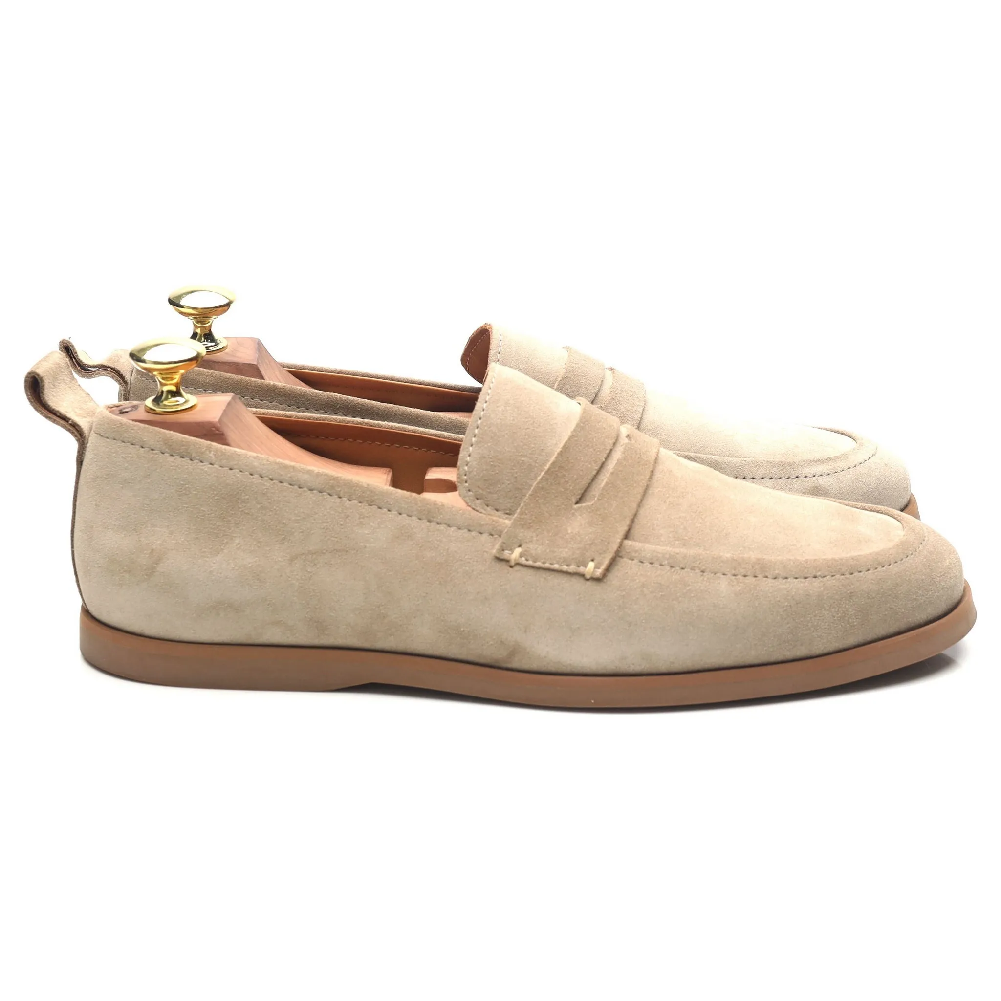 Beige Suede Loafers UK 7.5