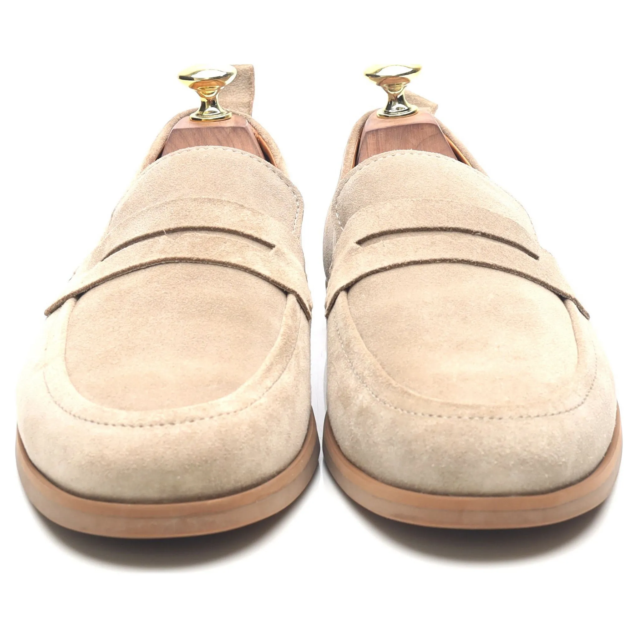 Beige Suede Loafers UK 7.5