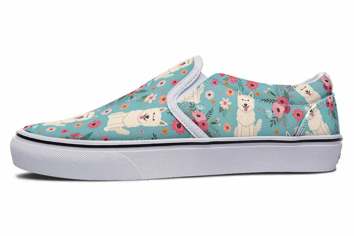 Berger Blanc Suisse Flower Slip-On Shoes