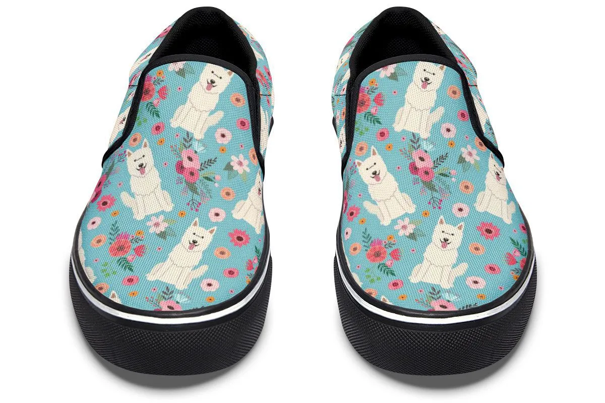 Berger Blanc Suisse Flower Slip-On Shoes