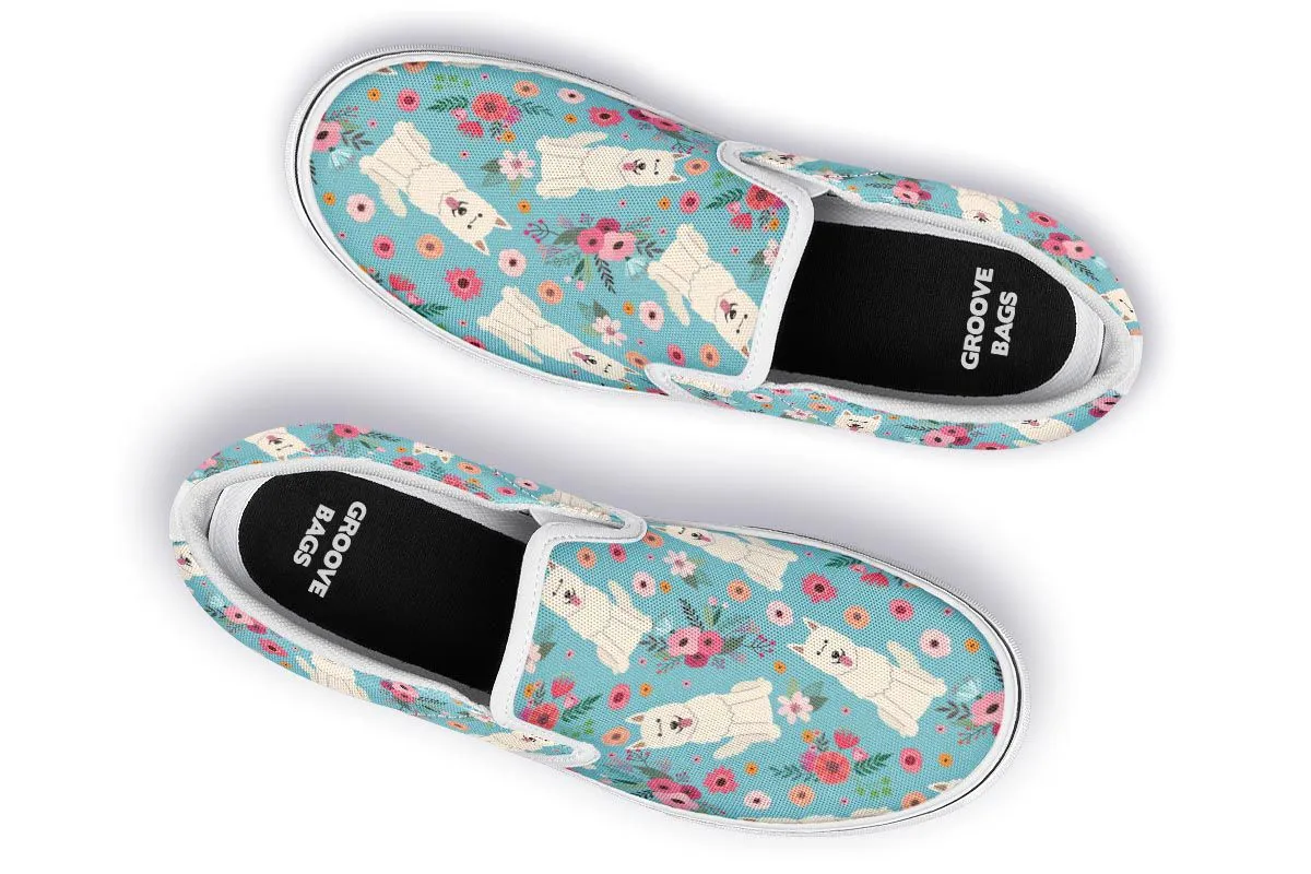 Berger Blanc Suisse Flower Slip-On Shoes