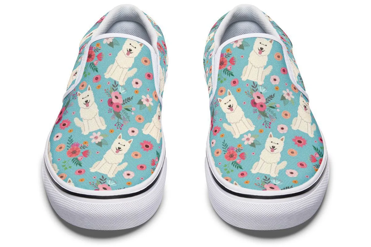 Berger Blanc Suisse Flower Slip-On Shoes