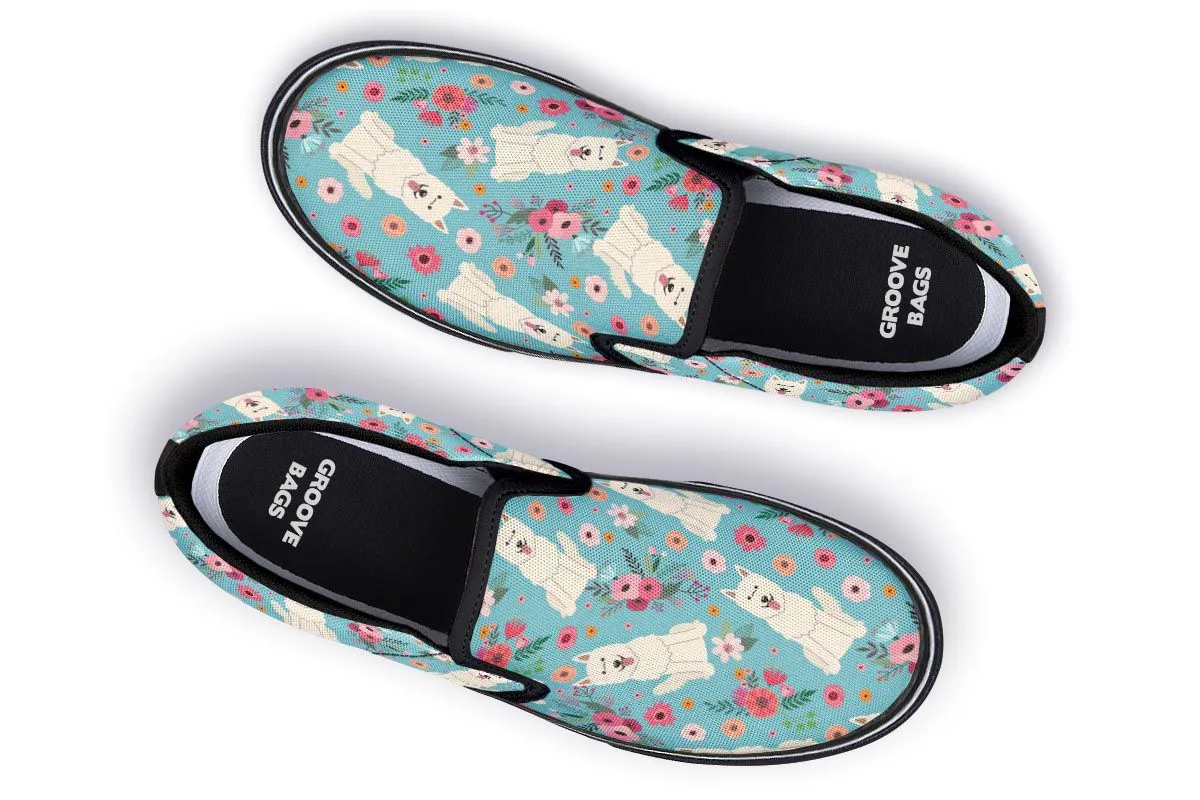 Berger Blanc Suisse Flower Slip-On Shoes