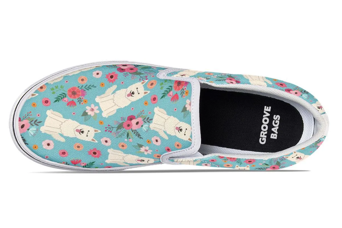 Berger Blanc Suisse Flower Slip-On Shoes