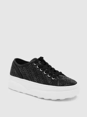 Black Queeny Low-Top Sneakers