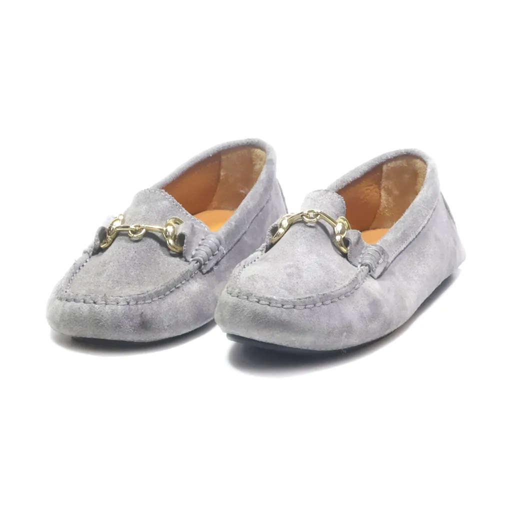 Boemos Loafers Suede Grey Colour For Women