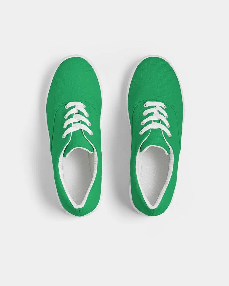 Bright Green Men's Canvas Sneakers | Men's | Bright Pure Green | C100M0Y100K0