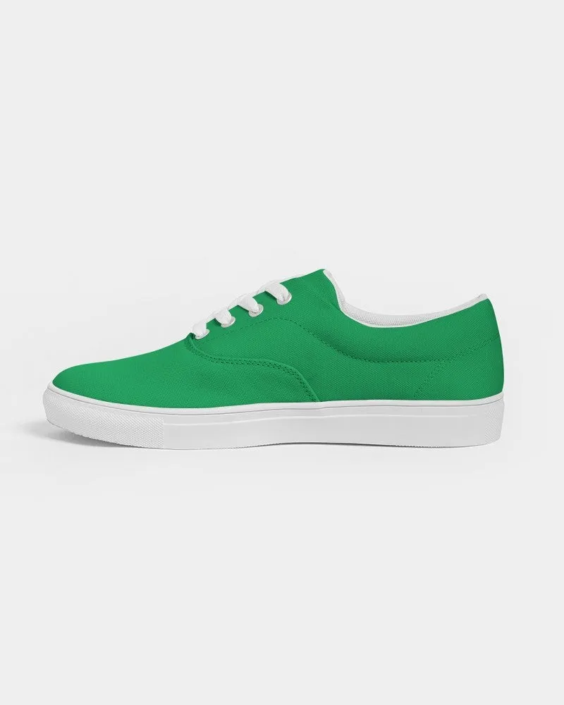 Bright Green Men's Canvas Sneakers | Men's | Bright Pure Green | C100M0Y100K0