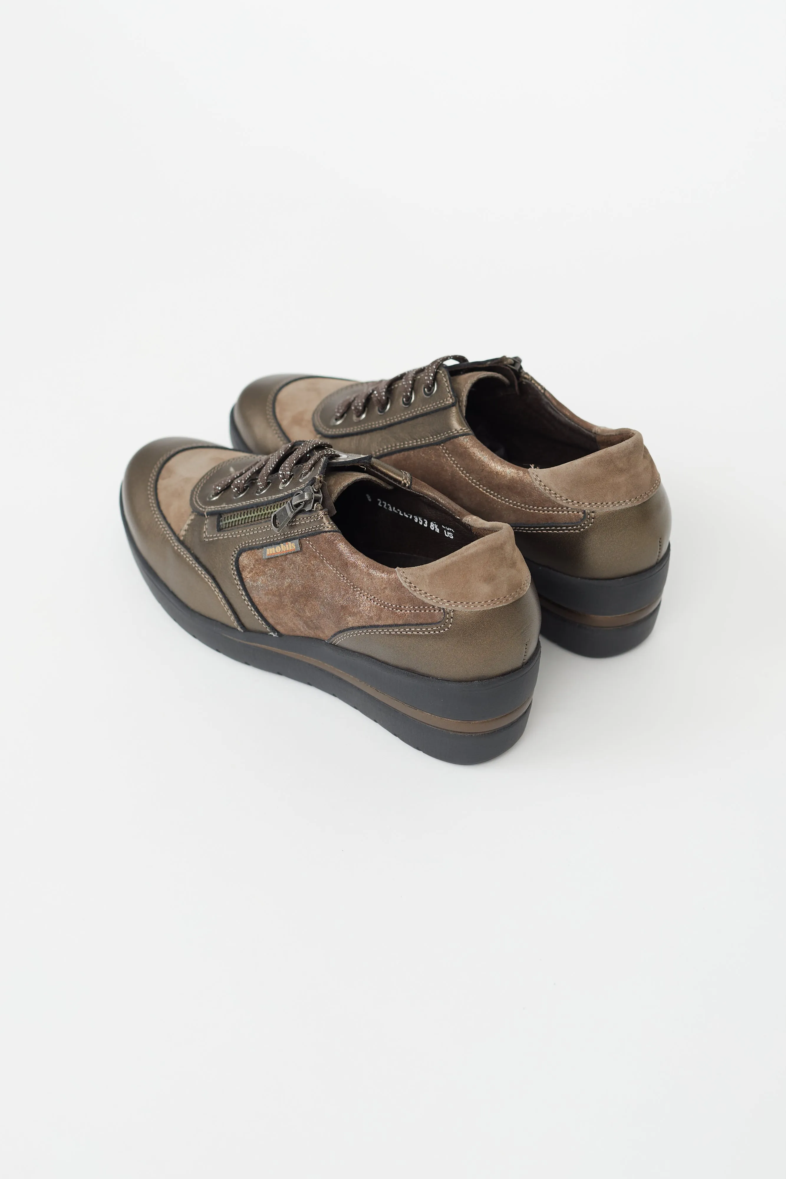 Bronze Leather Patrizia Wedge Sneaker