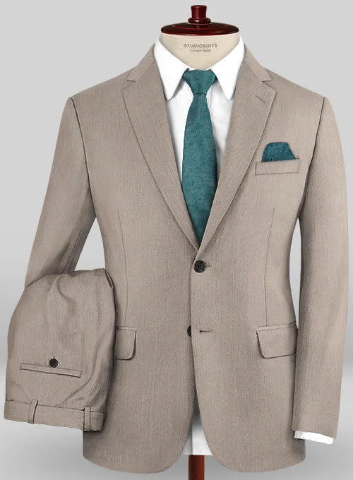 Caccioppoli Sun Dream Sinipo Brown Wool Silk Suit