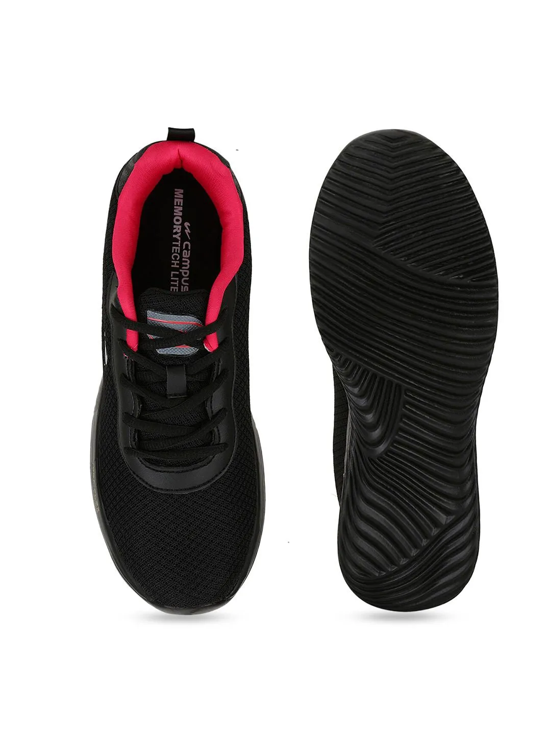 Campus Women Black Running Shoes