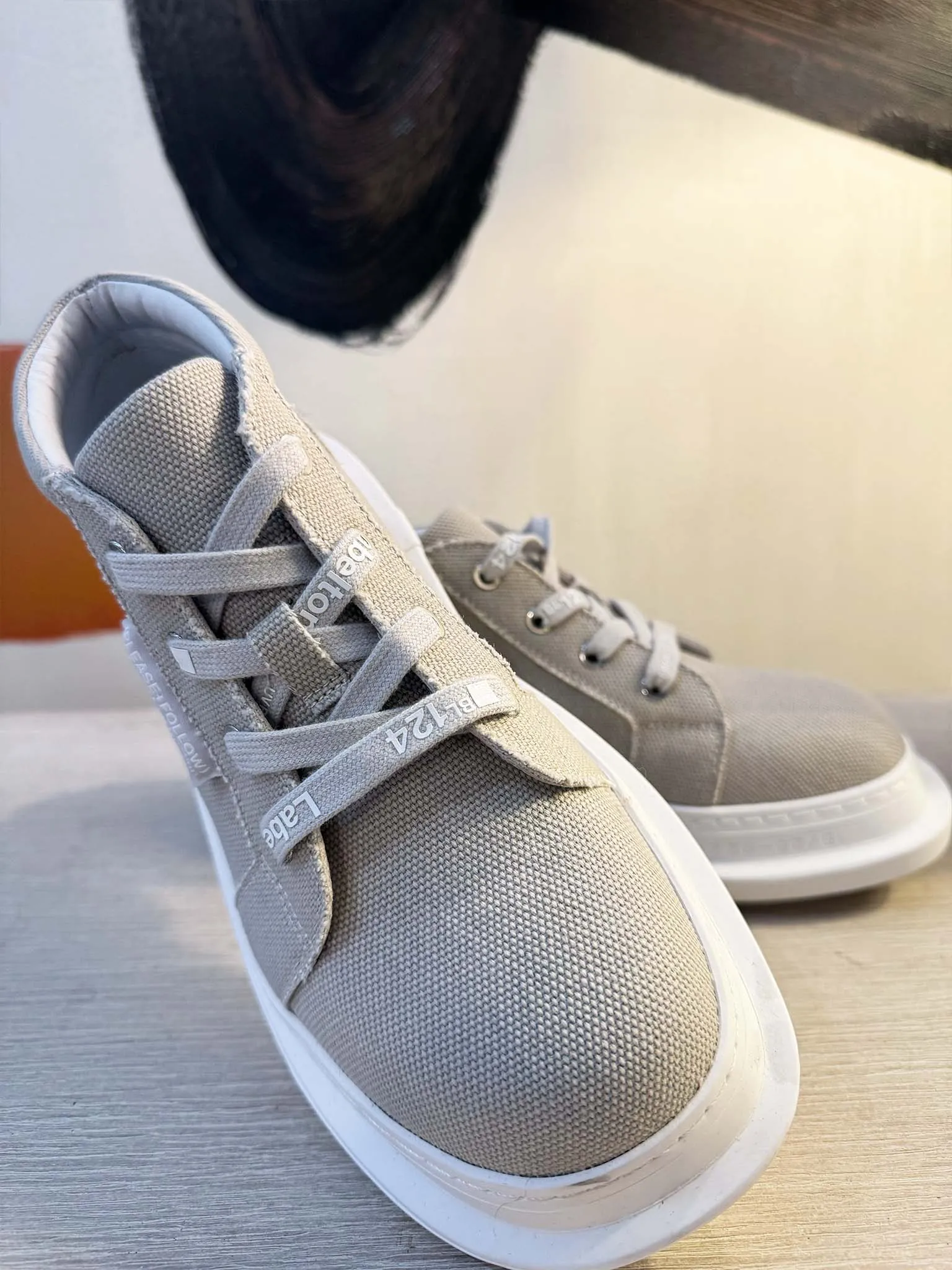 Canvas Lace Up Sneakers Booties '3985260'