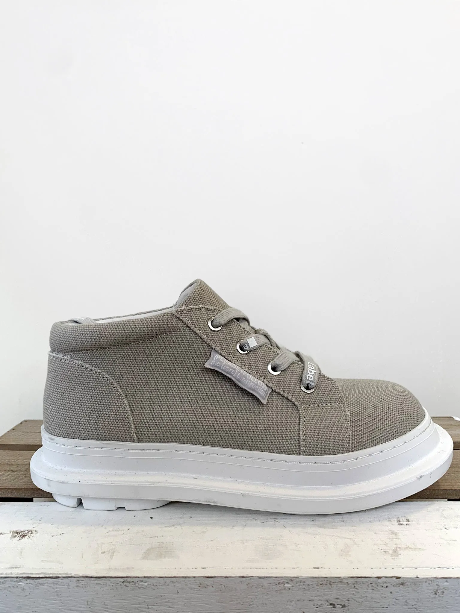 Canvas Lace Up Sneakers Booties '3985260'