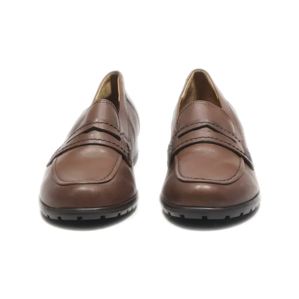 Caprice Loafers Leather Brown Colour For Women