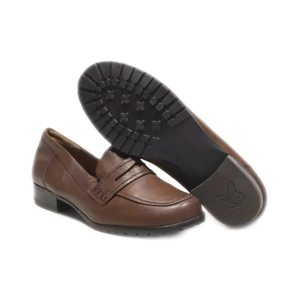 Caprice Loafers Leather Brown Colour For Women