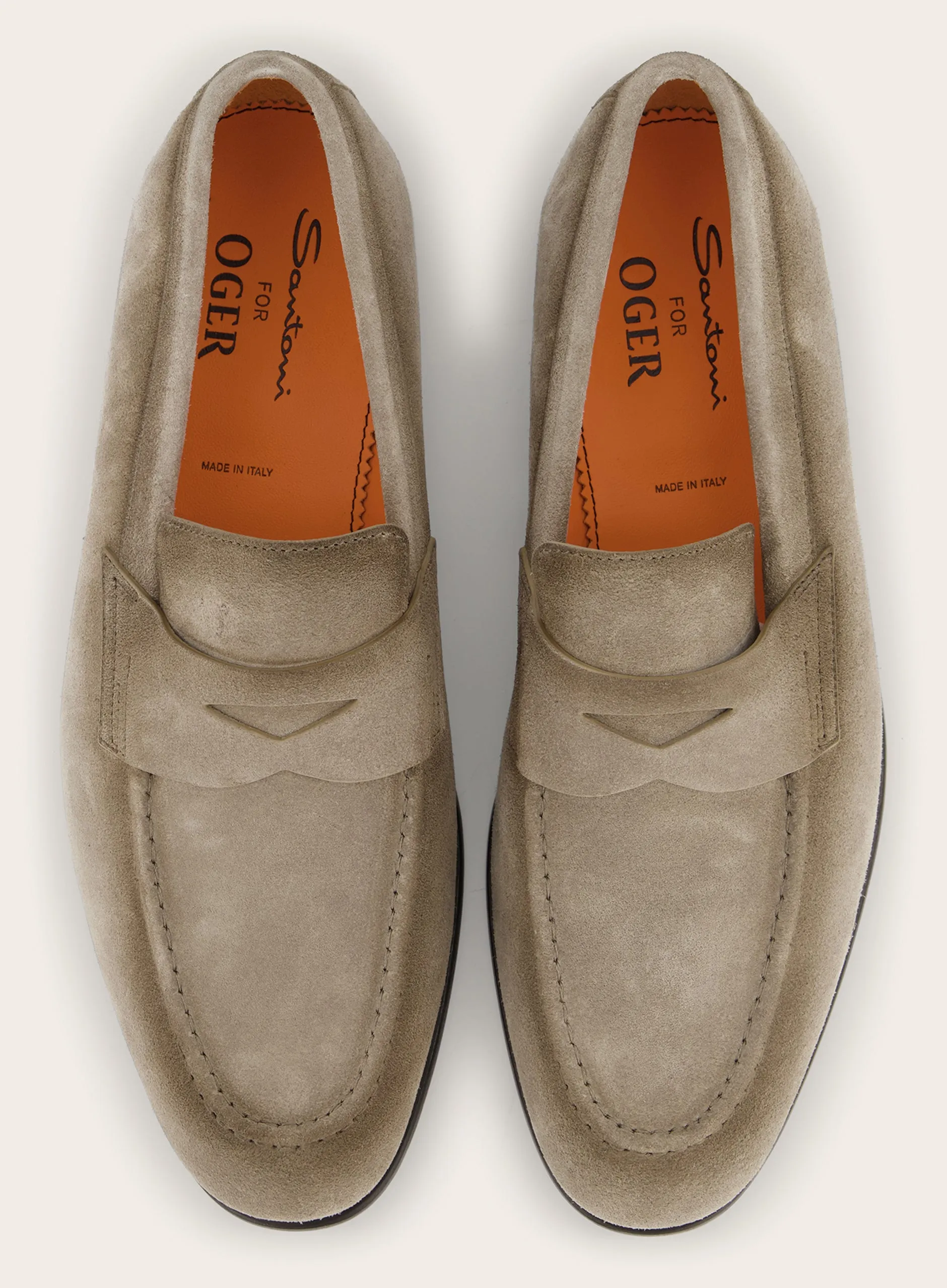 Carlos penny loafers van suède