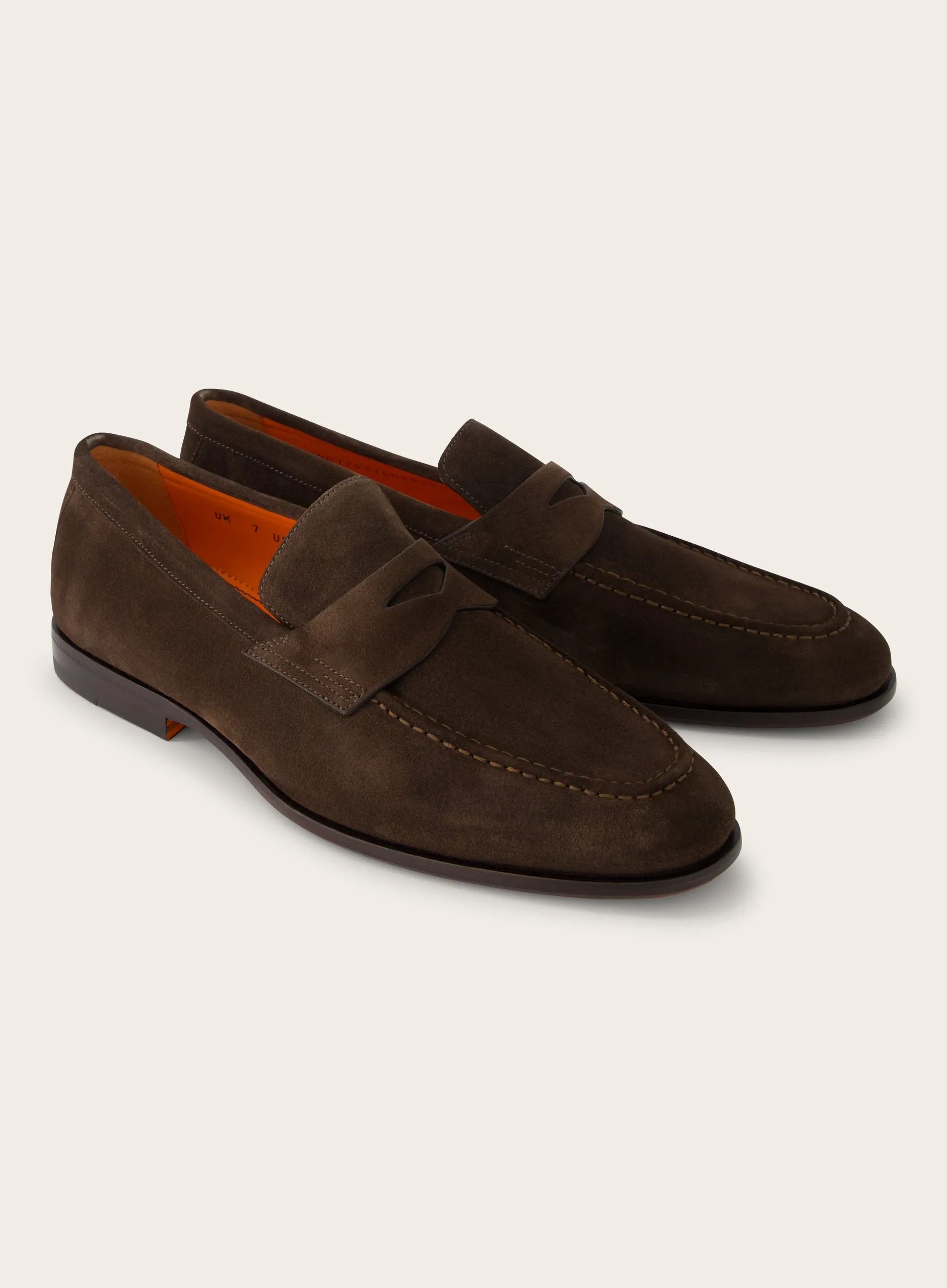 Carlos penny loafers van suède